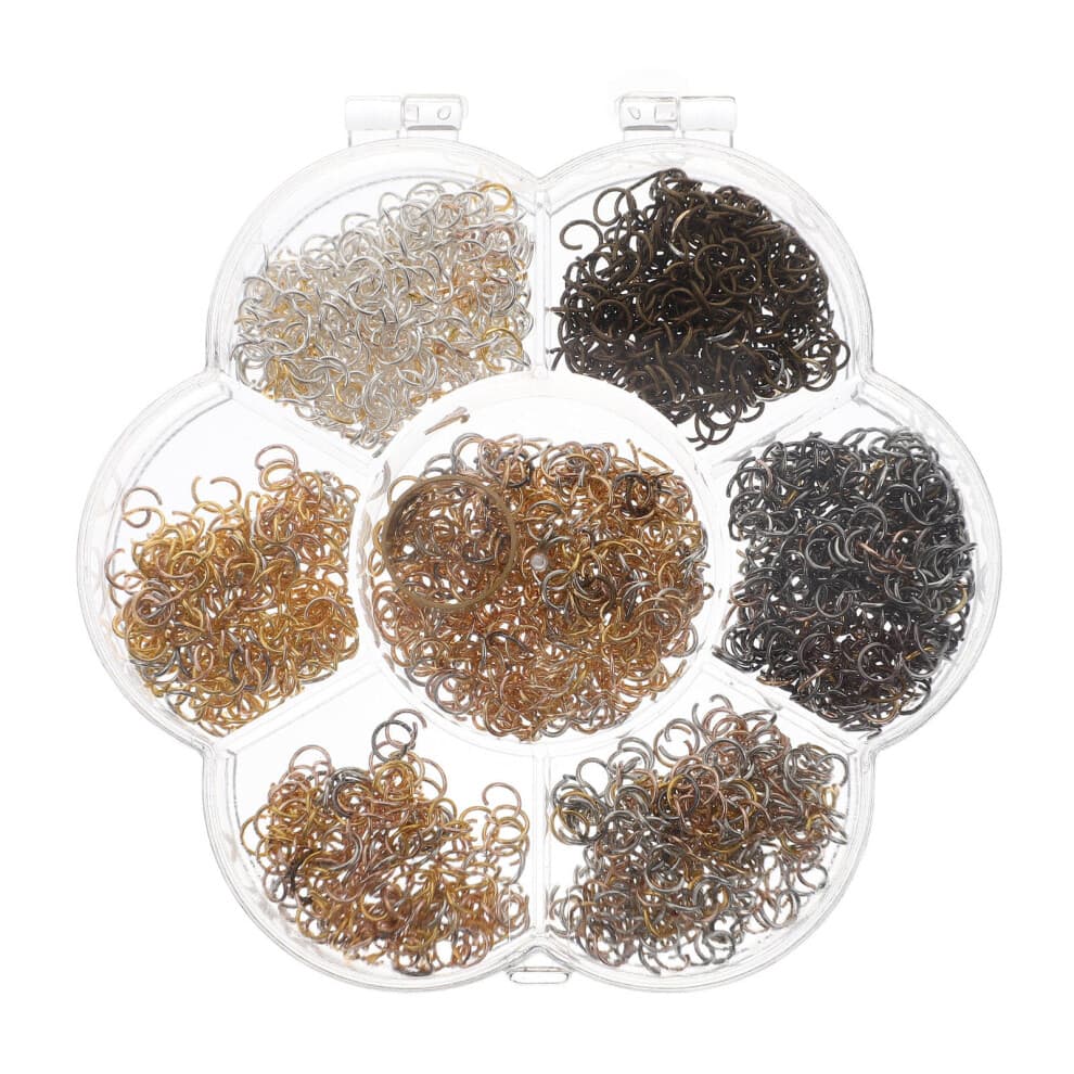 Handmade Craft Open Jump Rings Iron 1820pcs