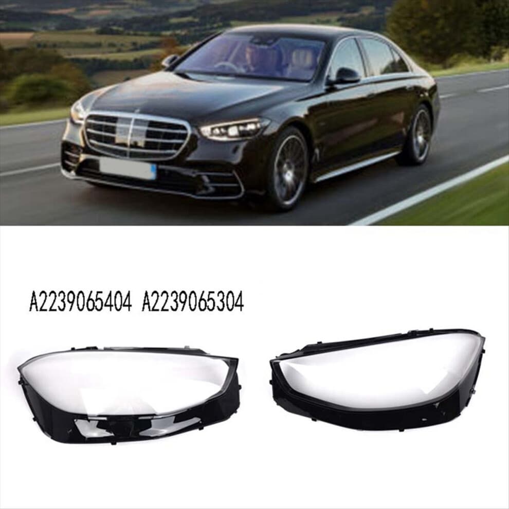 For S-Class W223 2021 Right Headlight Cover Transparent Head Light Lamp Lens Mask A2239065404