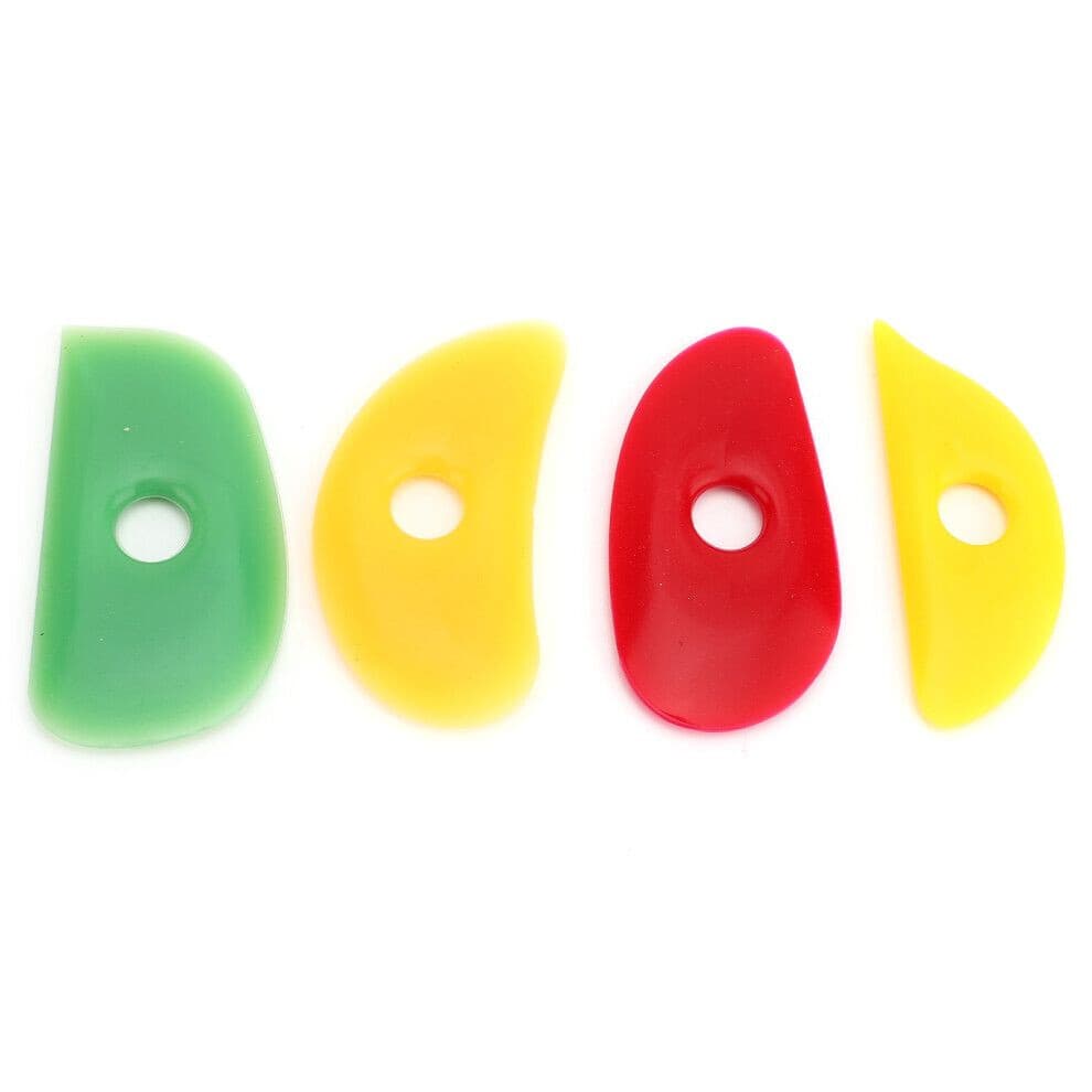 4 Pieces Soft Silicone Ribs Pottery Ceramic Clay