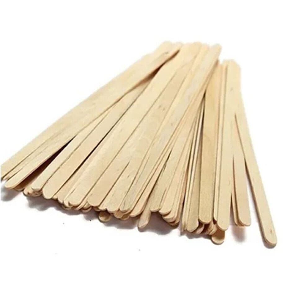 1000 Pcs 14x0.5x0.1cm Birch Wood Ice Cream Sticks