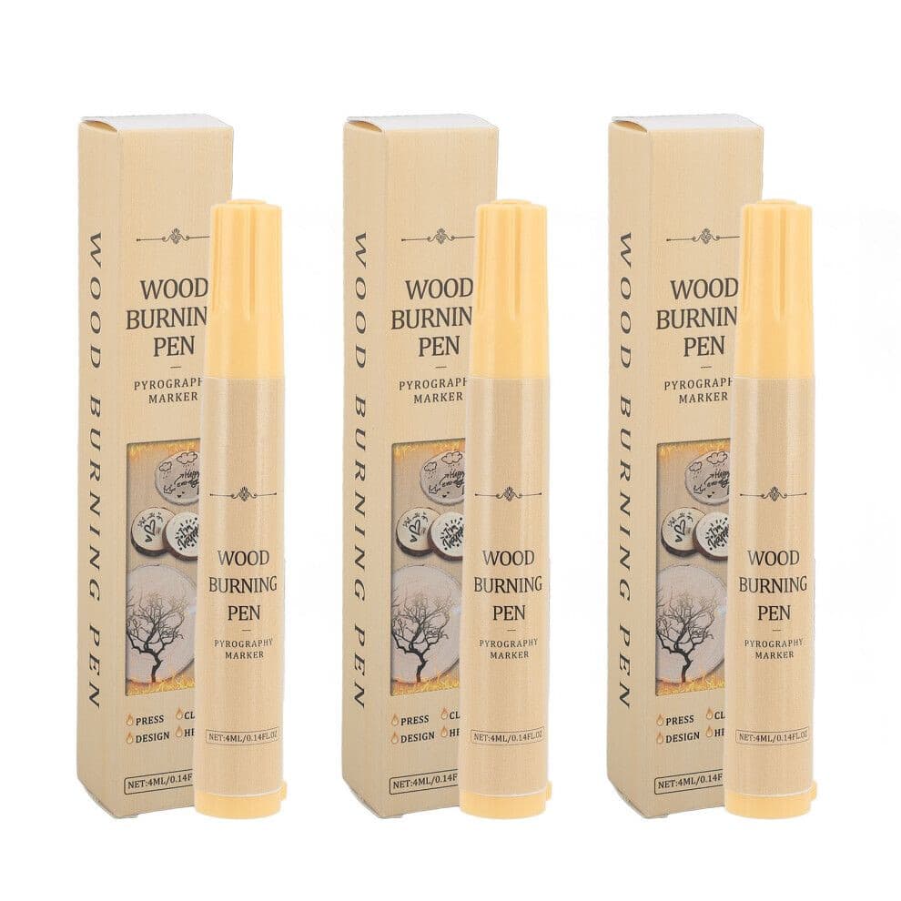 3Pcs Wood Burning Pen Kit Pyrography Marker Set