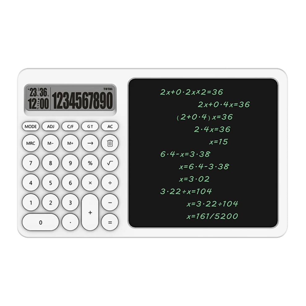 10 Digit Calculator LCD Screen Writing Pad Basic with Erasable Handwri