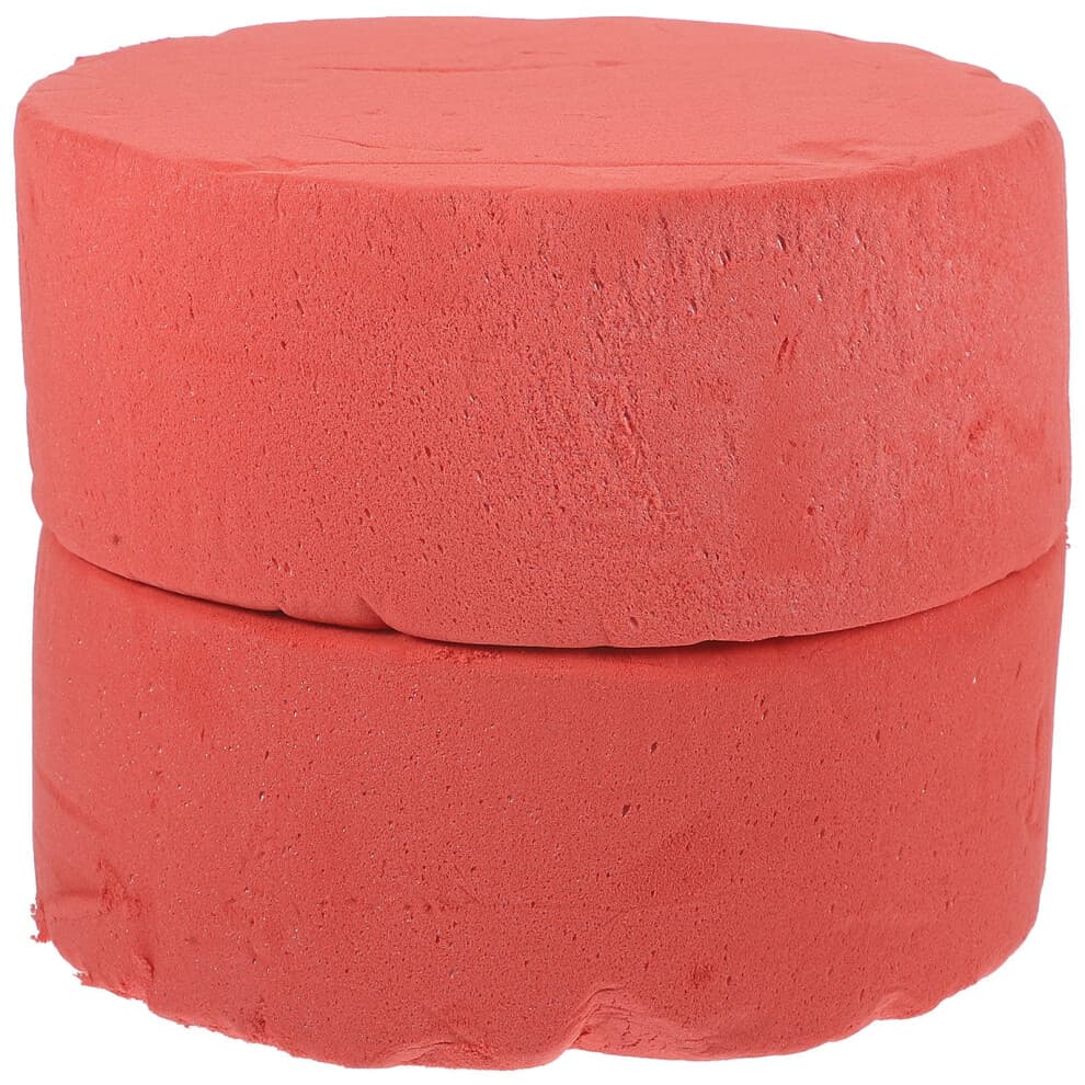 2Pcs Red Absorbent Flower Mud Blocks for Wedding and Home Floral Use