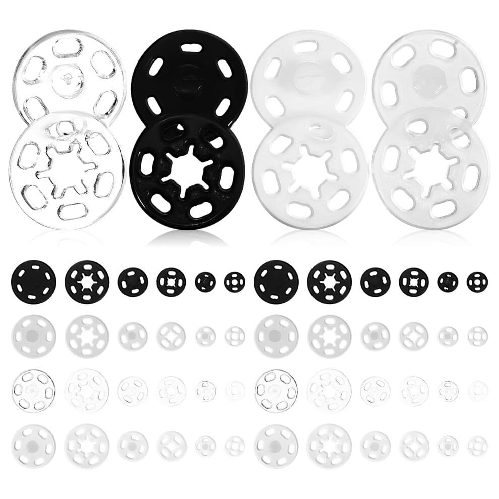 Raindrops Snap Fastener Kit Round 120 Sets 7mm