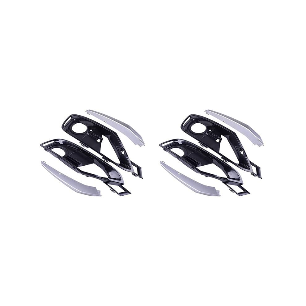 2X Front Bumper Fog Light Grille Cover Trim Fit for  3 Series F30/F31 2012-2015 51117300739 51117300740
