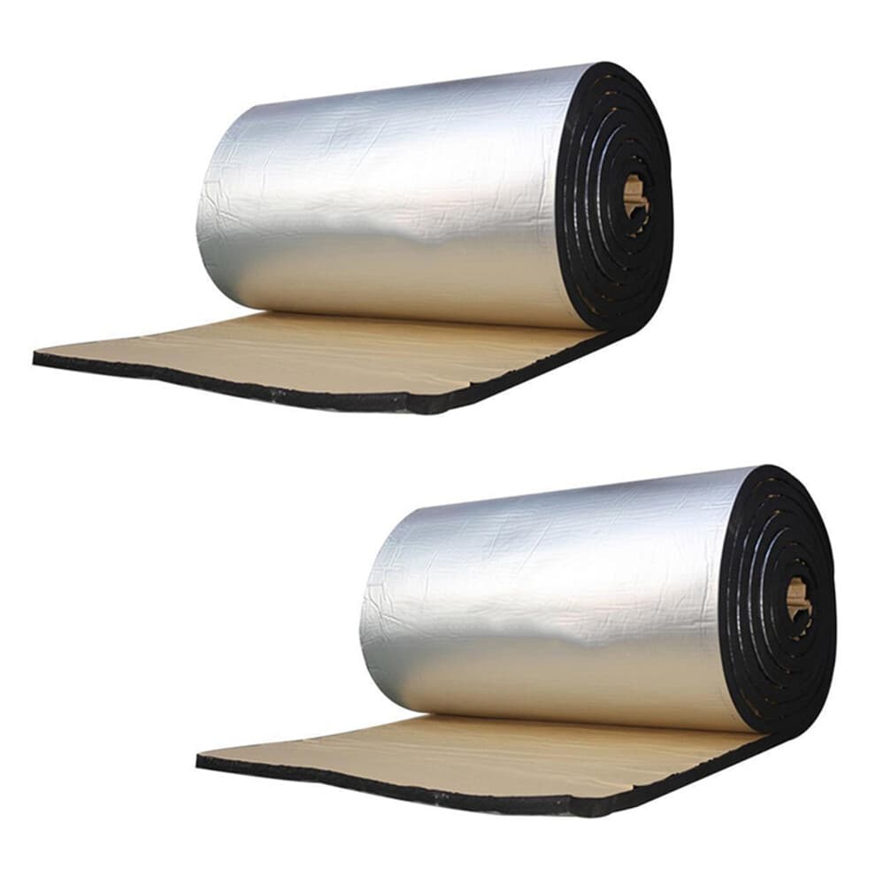 2X 50x200Cm Sound Deadener Car Insulation Bloack Heat&Sound Thermal Proofing Pad Auto Accessories Parts for Automobiles