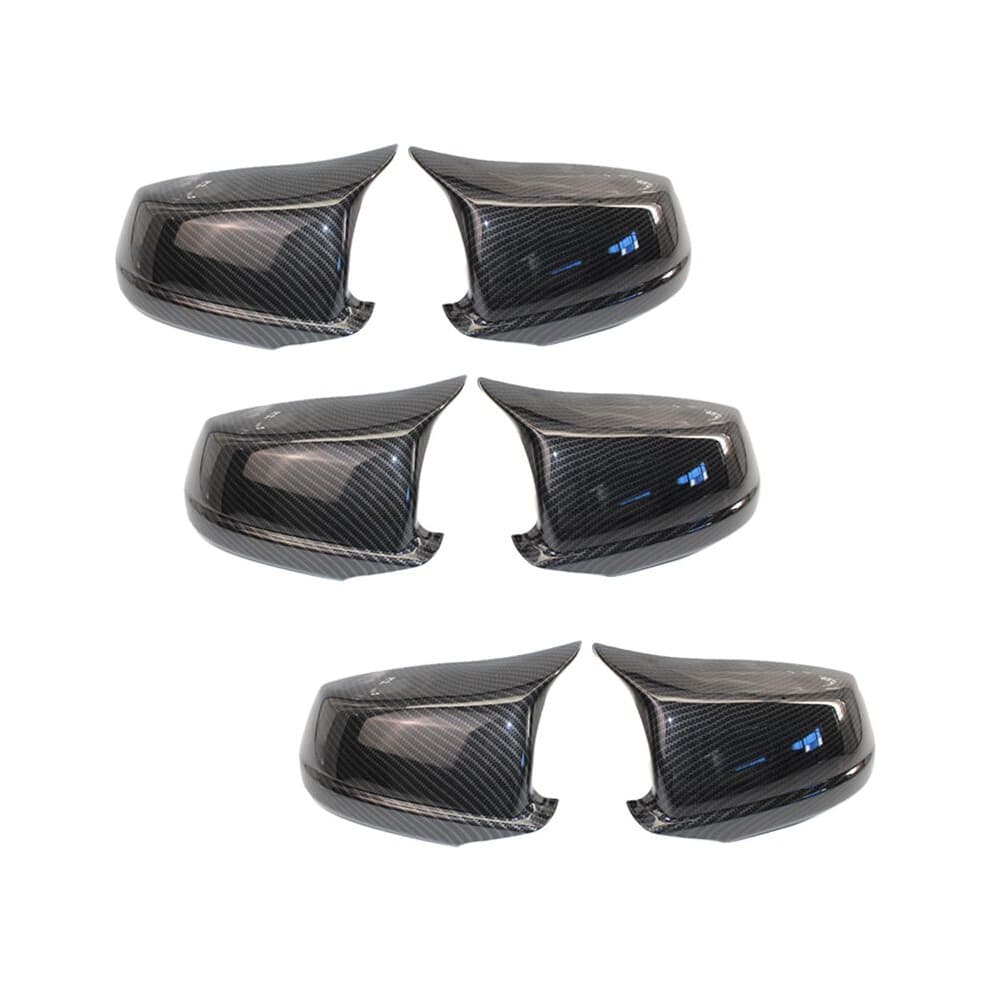 3Pairs Carbon Fiber Mirror Covers Fit for  5 Series F10/F11/F18 Pre-Lci 11-13 Mirror Caps Replacement Mirror Caps