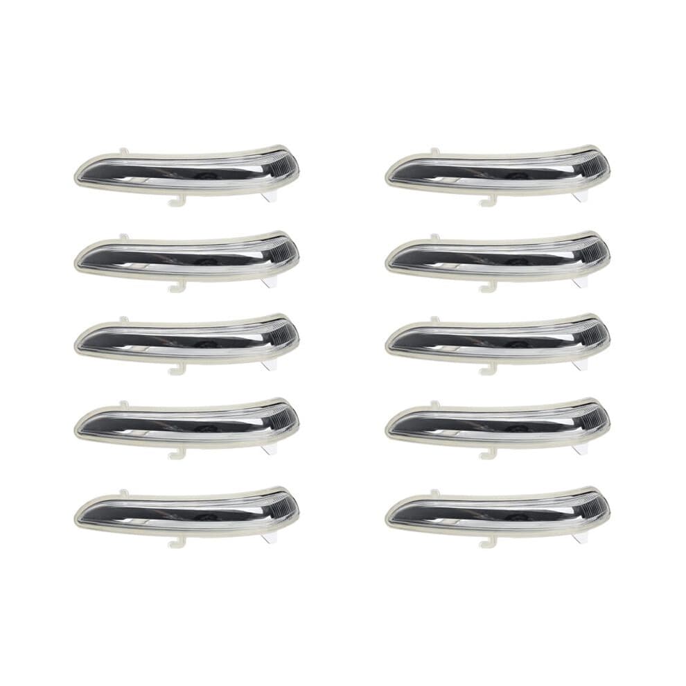 10X Right Side Wing Door Rear View Mirror Turn Signal Indicator Light Lens Cover 1607512680 for  208 2008-2017