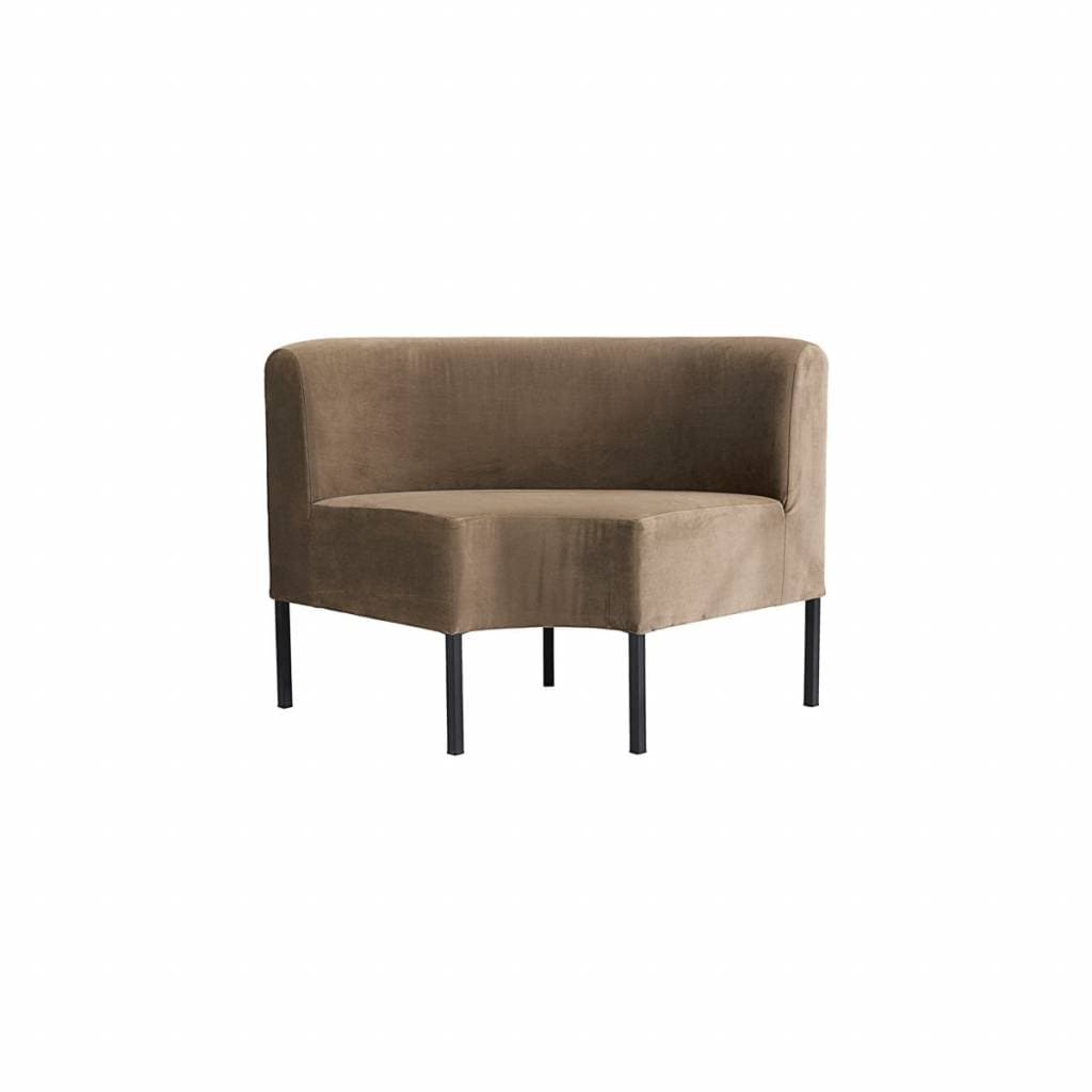 House Doctor Feast corner module bank brown