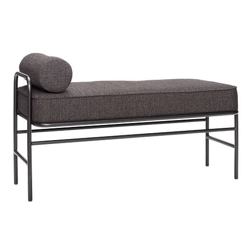 Hubsch Metal / wood sofa - black including cushions