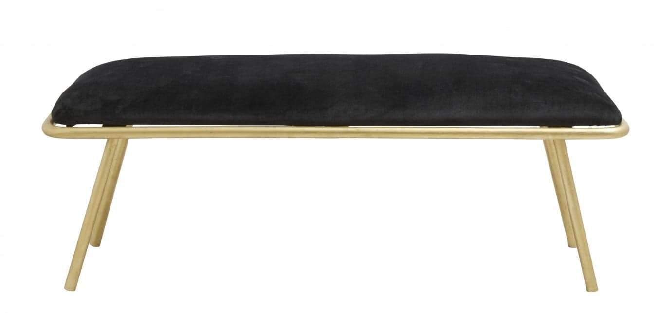Nordal Warm sofa - black / gold
