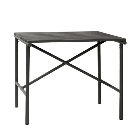 Hubsch Outdoor table metal - black 90x90xh76cm
