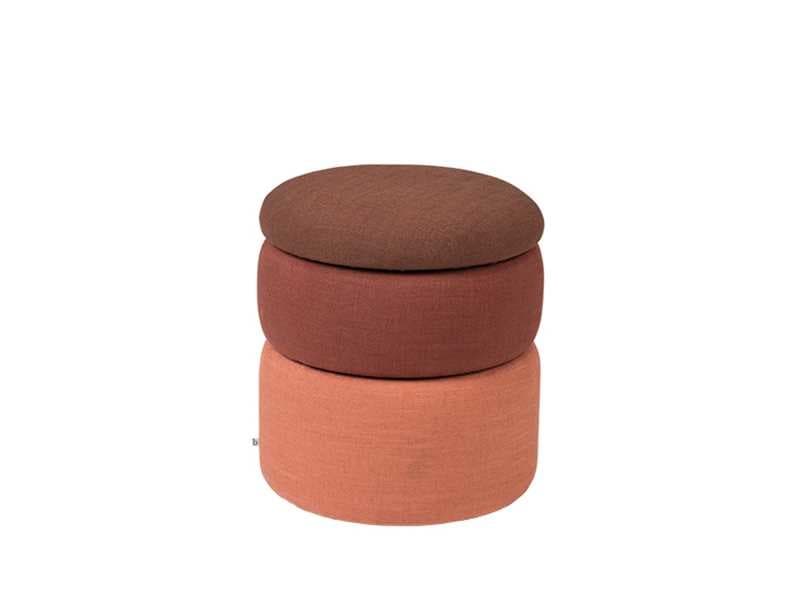 Broste Copenhagen Pond pouf rust - Ø38XH42CM