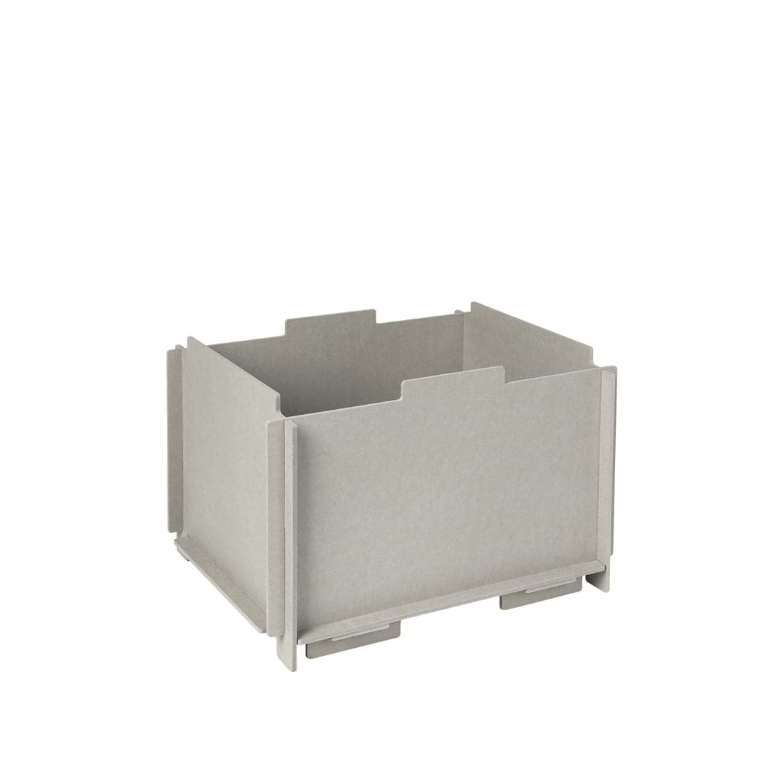Broste Copenhagen Stacie storage box gray large - 32000052