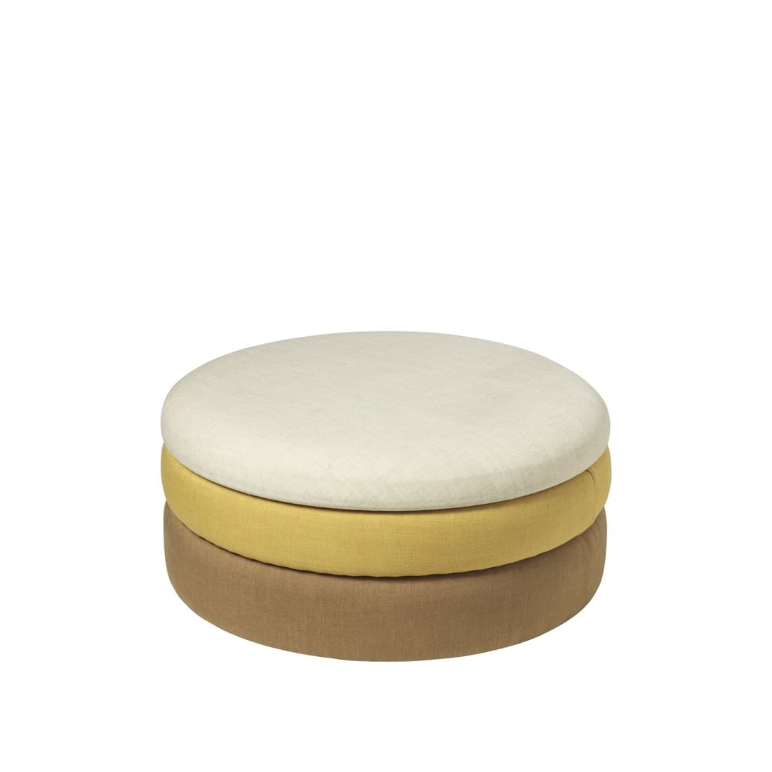 Broste Copenhagen Pond pouf ocher Ø68cm - 31001107