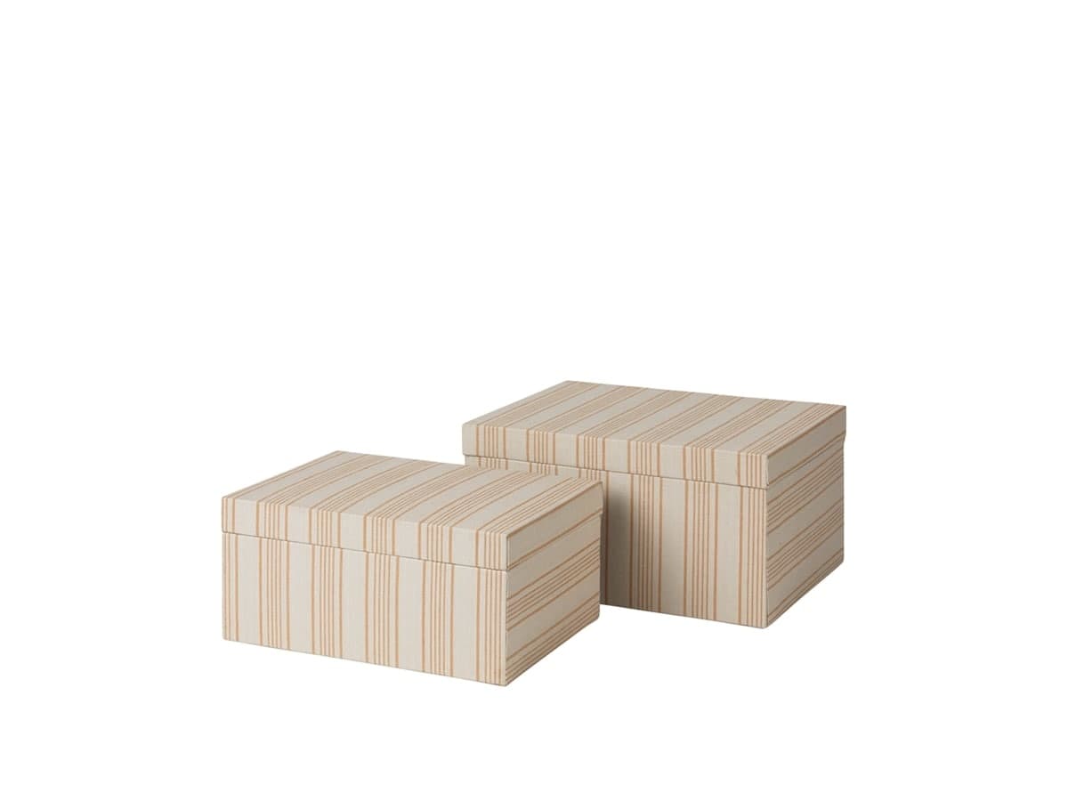 Broste Copenhagen Cleo storage boxes brown/light gray - 70080499