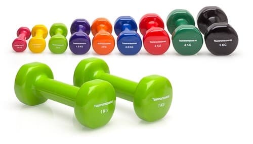 Vinyl dumbbells - set of 2