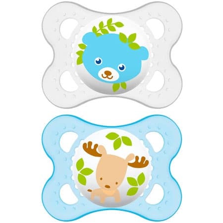 MAM Nature 0+ month pacifier Blue - 2 pcs