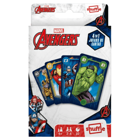 Marvel Avengers Shuffle 4-in-1 Card Game