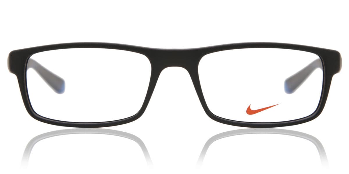 Nike 7090 N 018 Men's Eyeglasses Black Size 53 - Blue Light Block Available