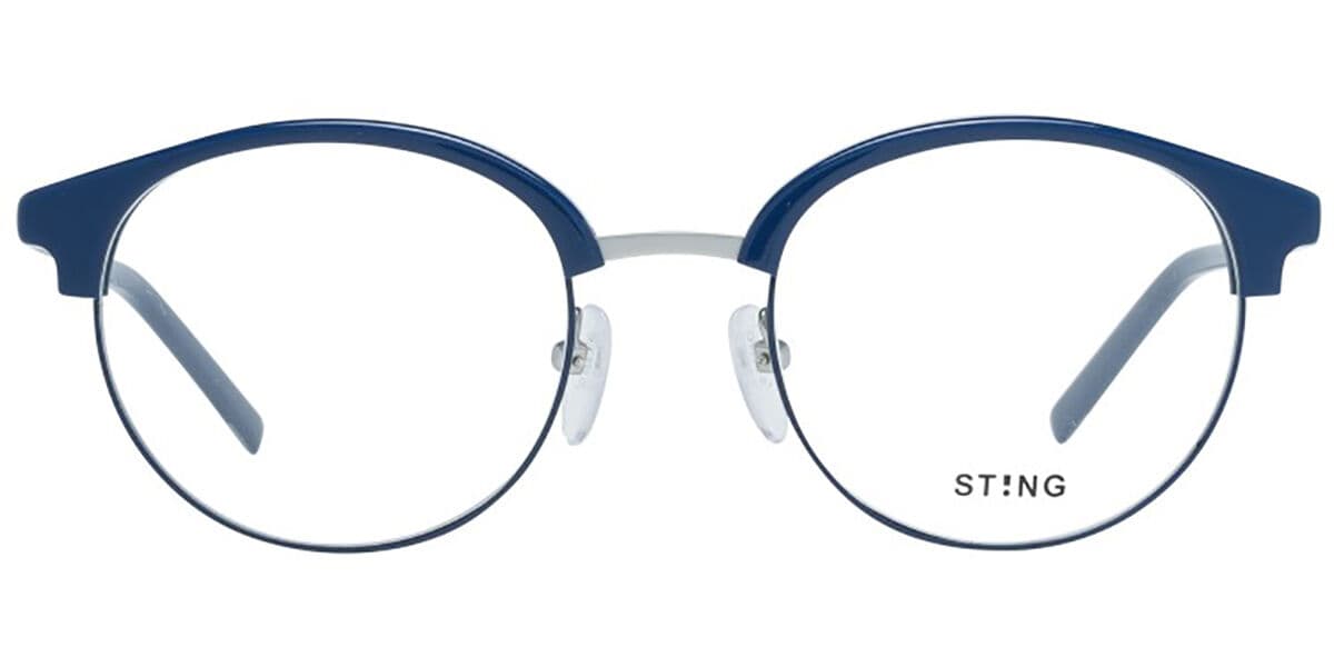 Sting VST181 0502 Men's Eyeglasses Blue Size 49 - Blue Light Block Available