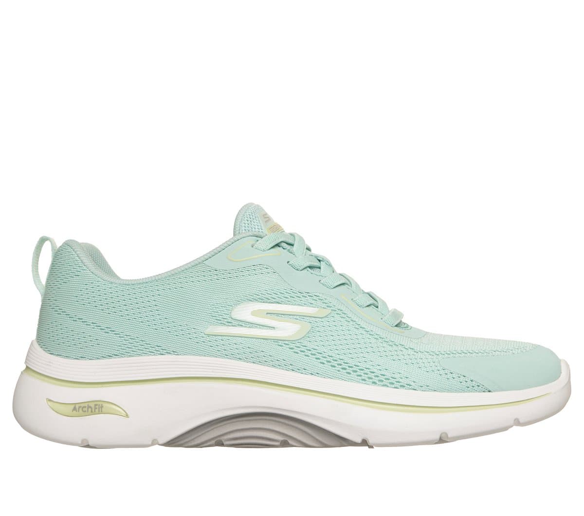 Skechers Women's GO WALK Arch Fit 2.0 - Cassy Sneaker in Mint, Vegan, Machine Washable