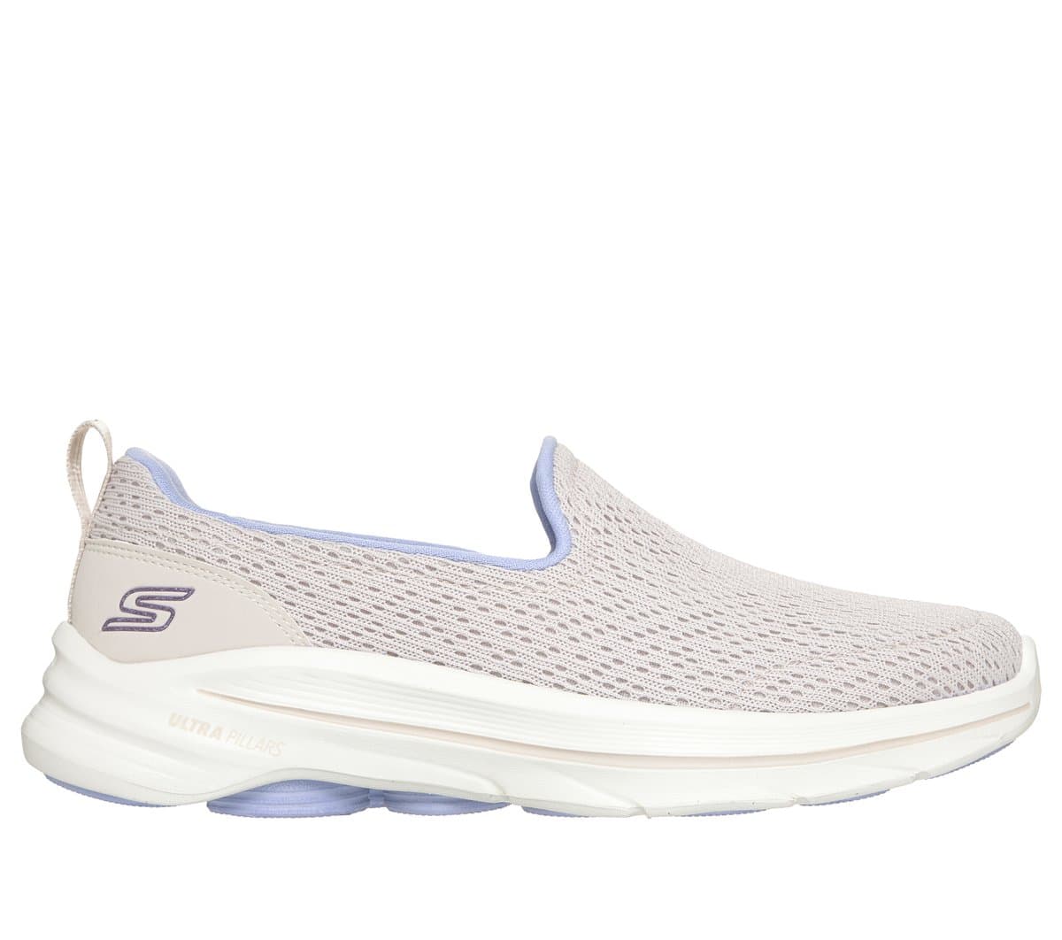 Skechers Women's GO WALK 8 - Julietta Sneaker in Natural, Size 2, Vegan, Machine Washable