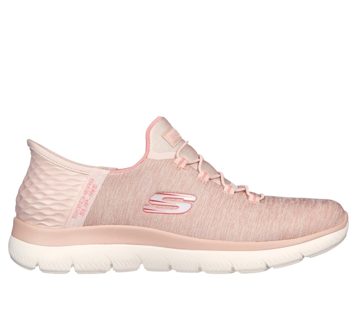 Skechers Women's Slip-ins: Summits - Dazzling Haze Sneaker in Rose, Size 4 Wide , Vegan, Machine Washable