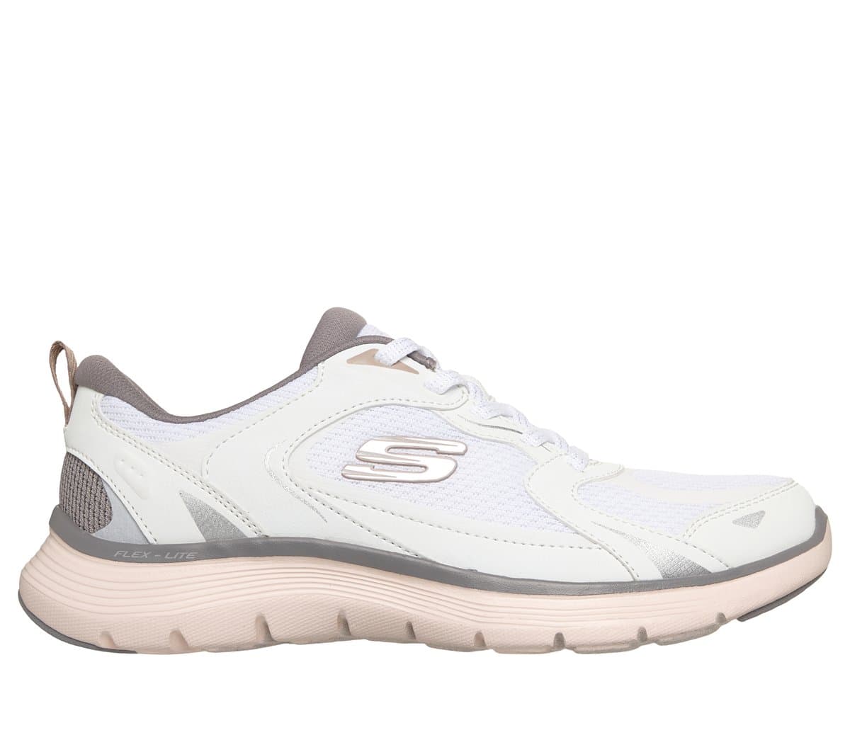 Skechers Women's Flex Appeal 5.0 - Retro Rush Sneaker in White, Size 6