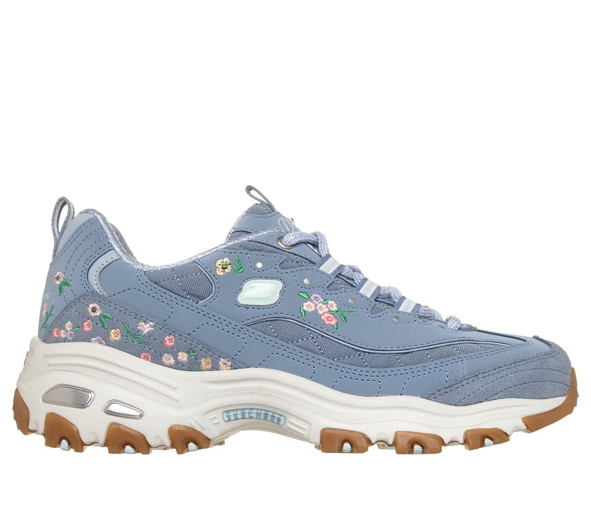 Skechers Women's D'Lites - Garden Chic Sneaker in Slate, Size 4.5
