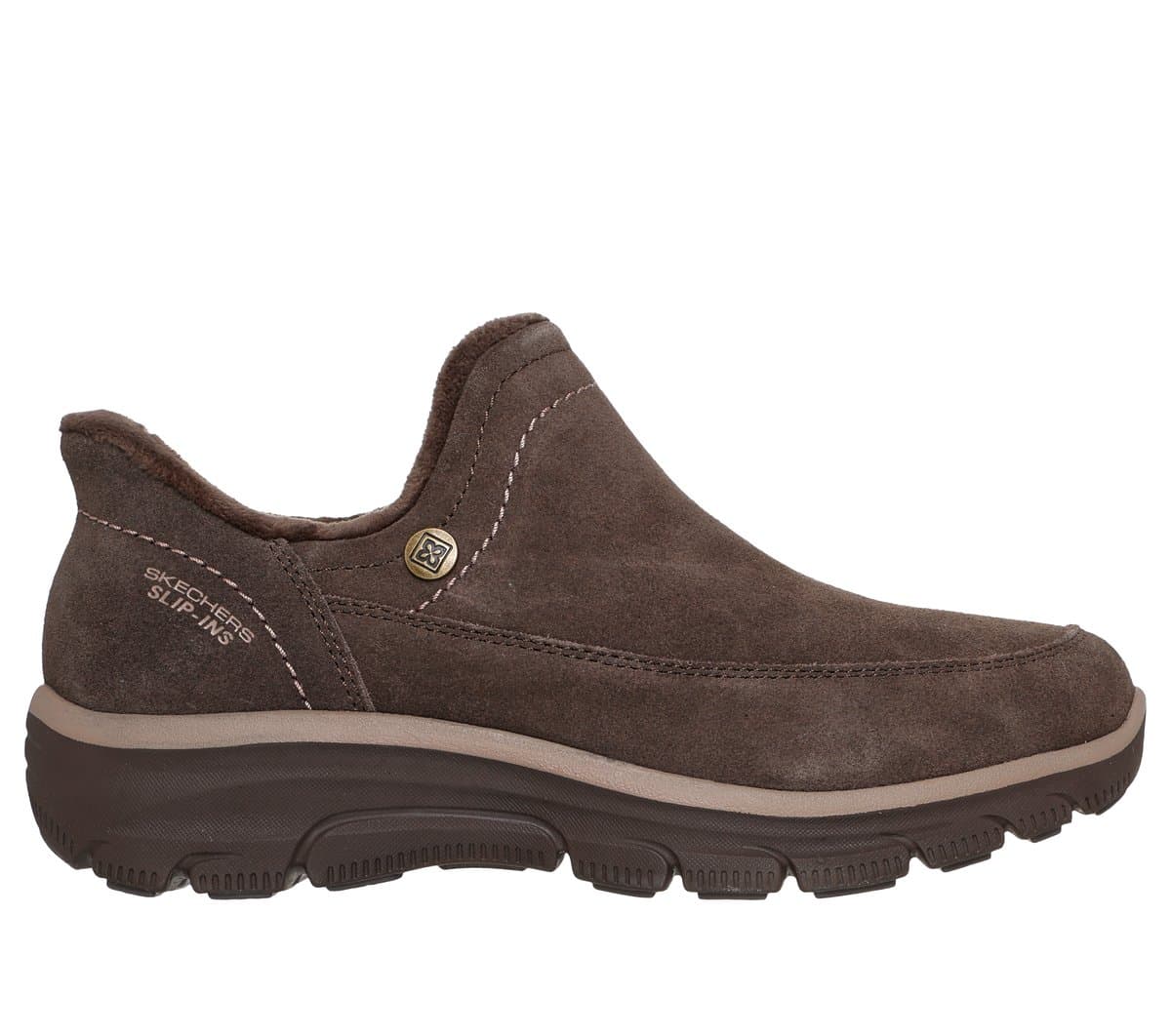 Skechers Women's Slip-ins Relaxed Fit: Easy Going - Modern Whisper Bootie in Chocolate, Size 2