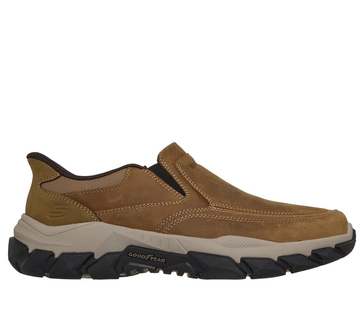 Skechers Men's Slip-ins Relaxed Fit: Santoro - Archaic Sneaker in Desert, Size 6