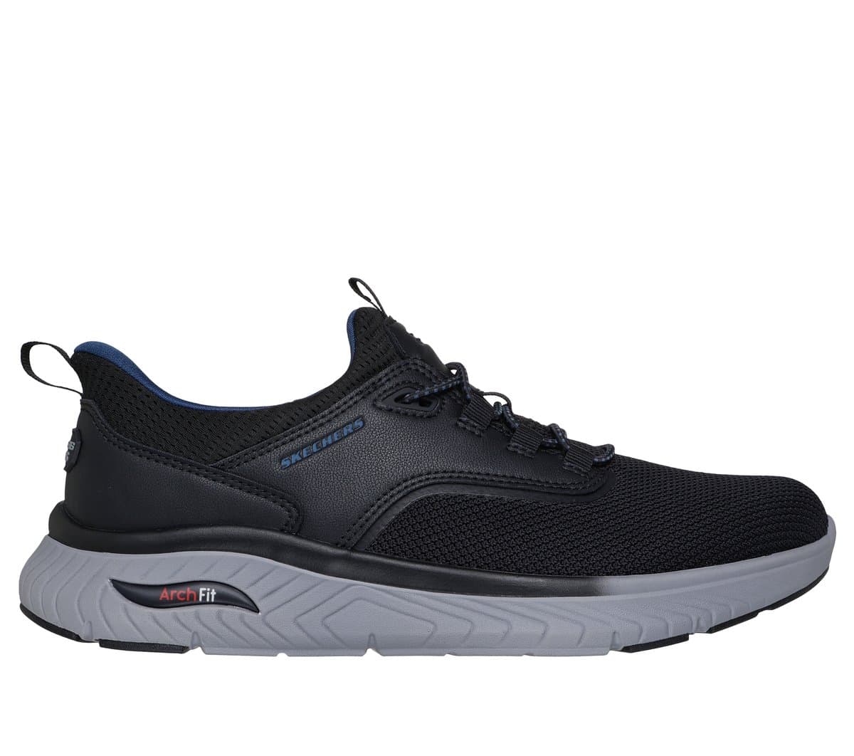 Skechers Men's Slip-ins Relaxed Fit: Arch Fit Crosser - Chozen Slip-On Shoes in Black, Size 6