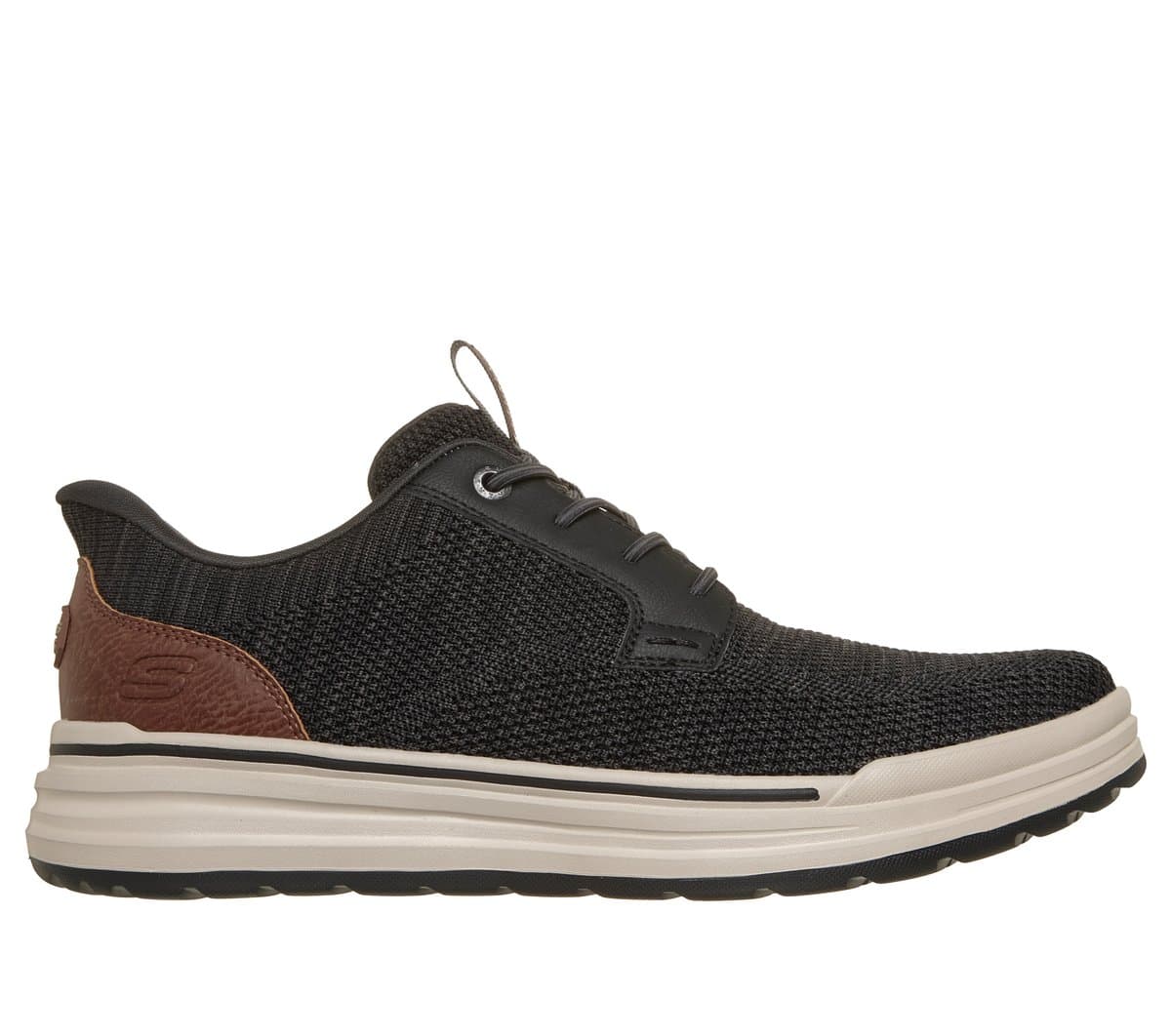 Skechers Men's Slip-ins Relaxed Fit: Sterling - Ramone Slip-On Shoes in Black, Size 6, Machine Washable