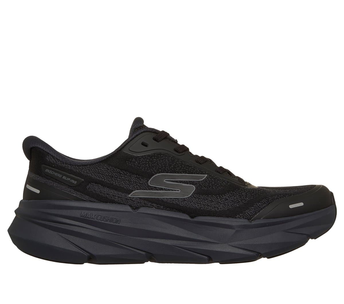 Skechers Men's Slip-ins: Max Cushioning Premier 3 - Torryn Sneaker in Black/Charcoal, Size 6, Vegan, Machine Washable