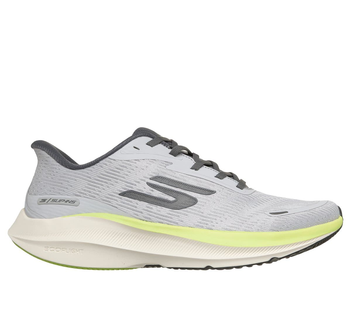 Skechers Men's Slip-ins: Aero Pulse Sneaker in Gray/Lime, Size 6, Vegan, Machine Washable , Arch Fit