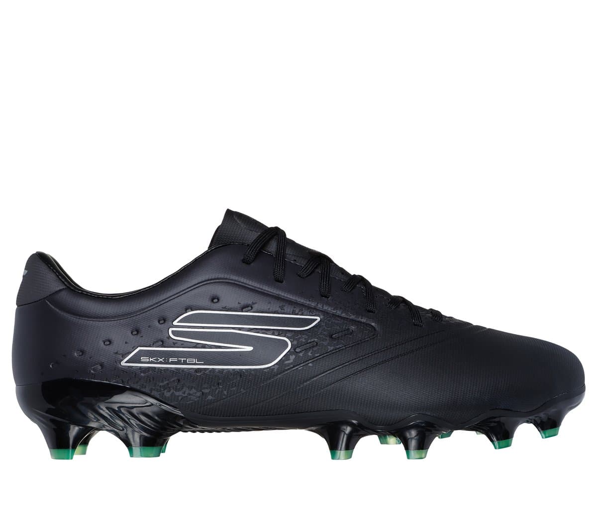 Skechers Razor 1.5 Academy FG Shoes in Black/Silver, Size 3.5