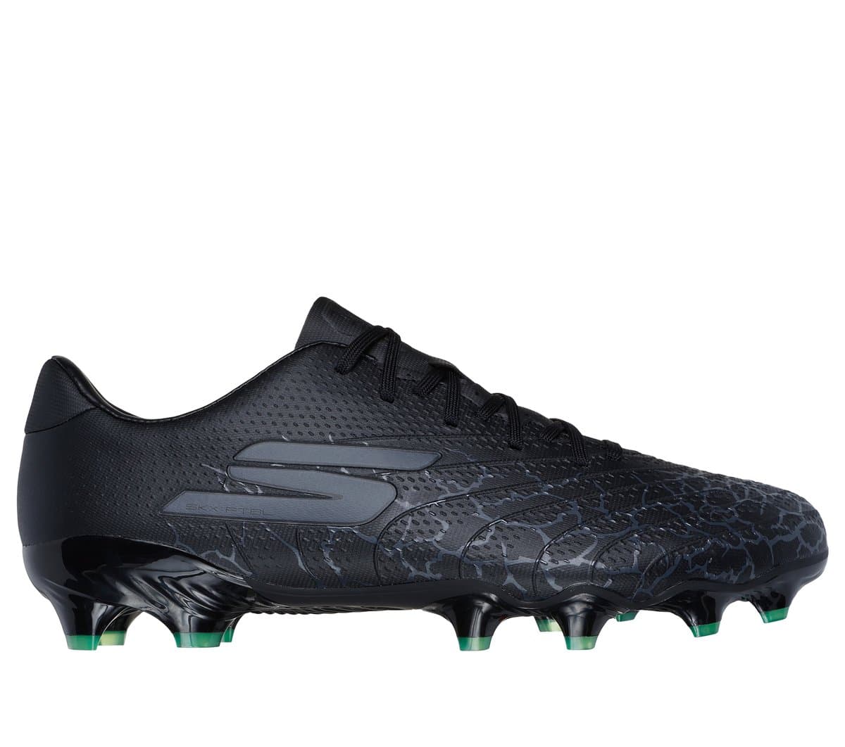 Skechers SKX_ 1.5 Academy FG Shoes in Black/Silver, Size 3.5