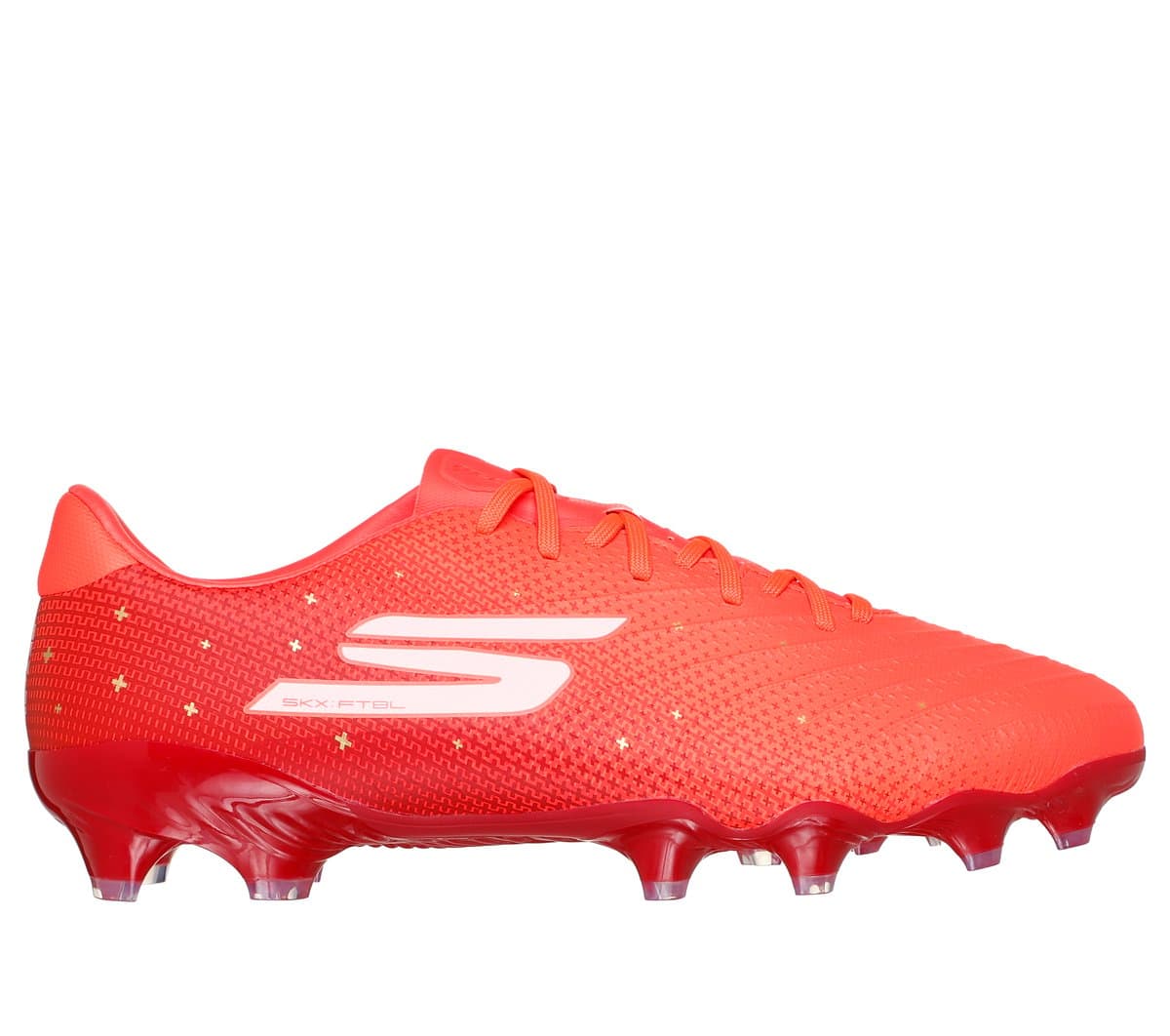 Skechers HK Player Edition SKX_1.5 Academy FG Shoes in Coral, Size 6