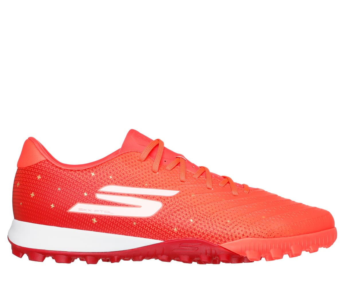 Skechers HK Player Edition SKX_1.5 Academy TF Shoes in Coral, Size 6.5