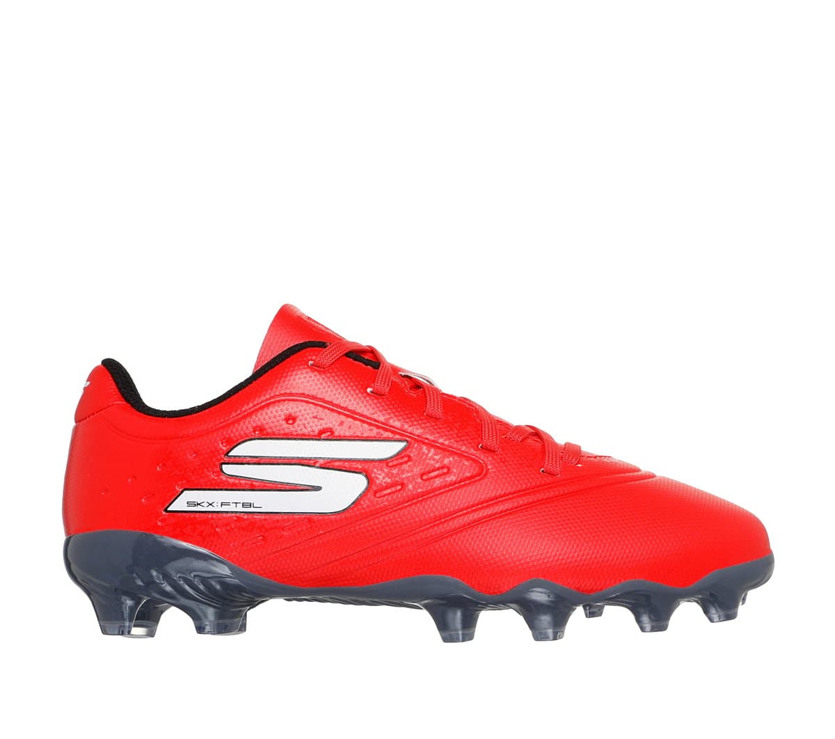 Skechers Razor 1.5 Jr Td FG Shoes in Red/Black, Size 10