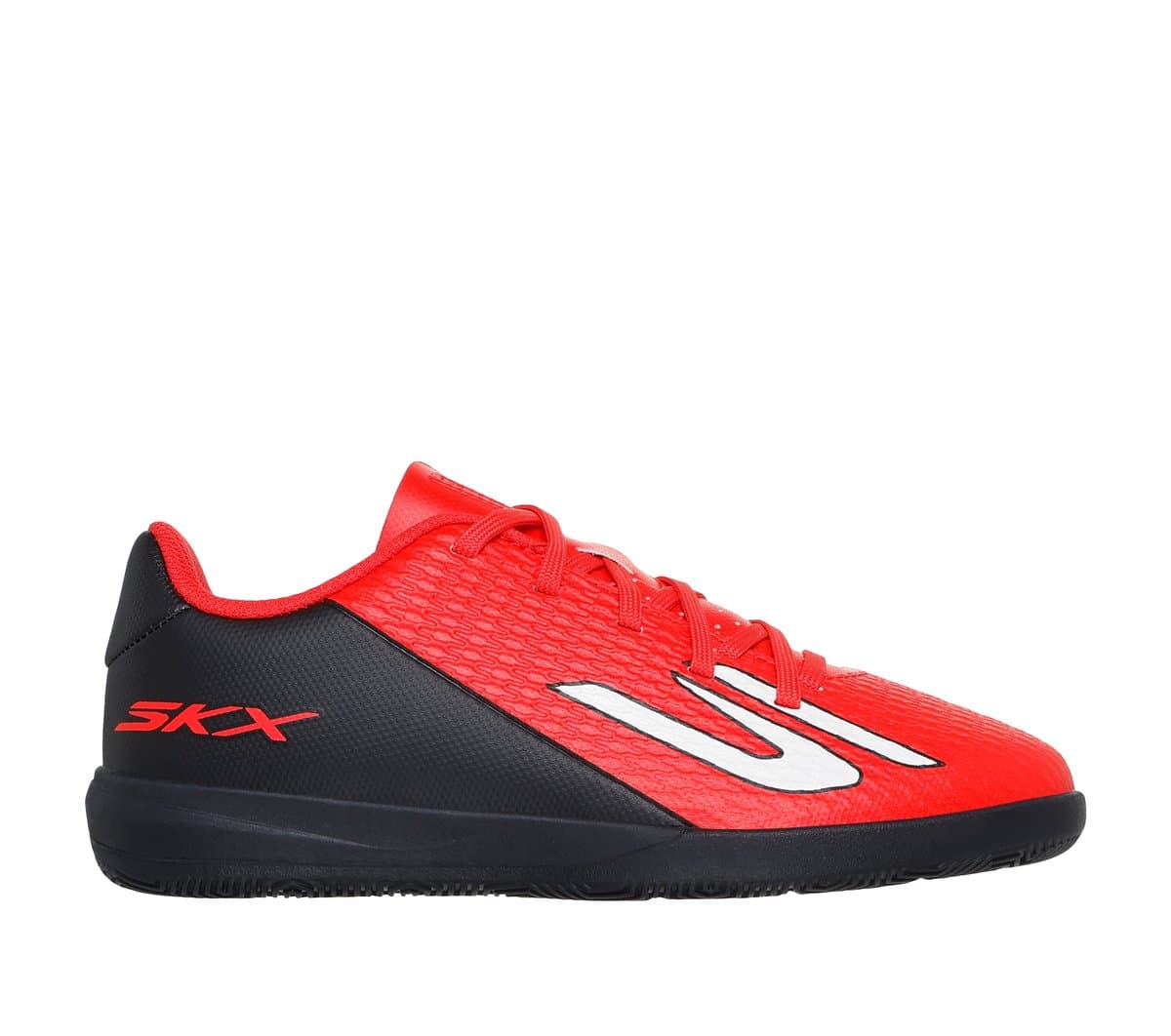 Skechers SKX_2 Jr TD IC Shoes in Red/Black, Size 10.5