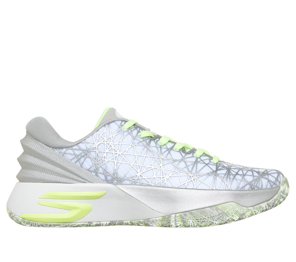 Skechers SKX JE1 Sneaker in White/Silver, Size 9, Vegan