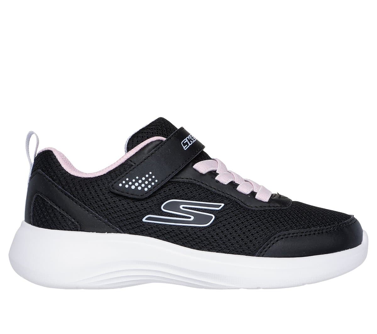 Skechers Girls Selectors - Reset Achieved Sneaker in Black, Size 1.5, Machine Washable