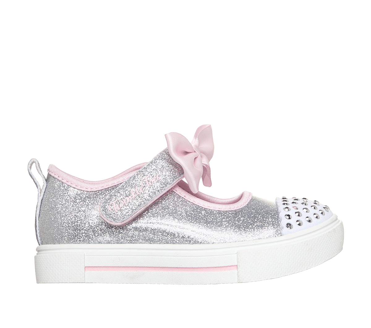 Skechers Twinkle Toes: Twinkle Sparks - Precious Jane Shoes in Silver, Size 4