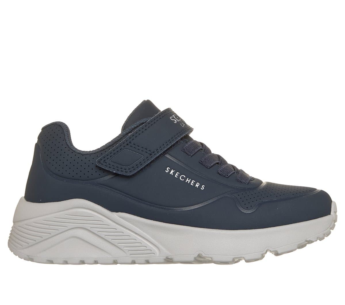 Skechers Boy's UNO Lite - Vendox Sneaker in Navy Blue, Size 9.5, Machine Washable