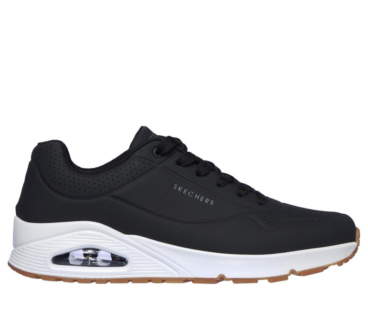 Skechers Men's UNO - Stand On Air Sneaker in Black, Size 5.5