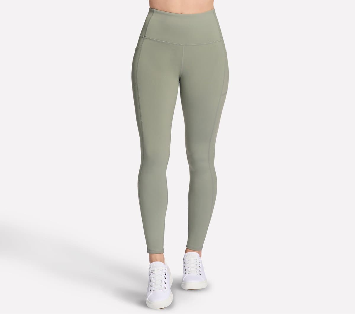 Skechers Women's GO WALK High Waisted Legging in Taupe/Olive, Size XS