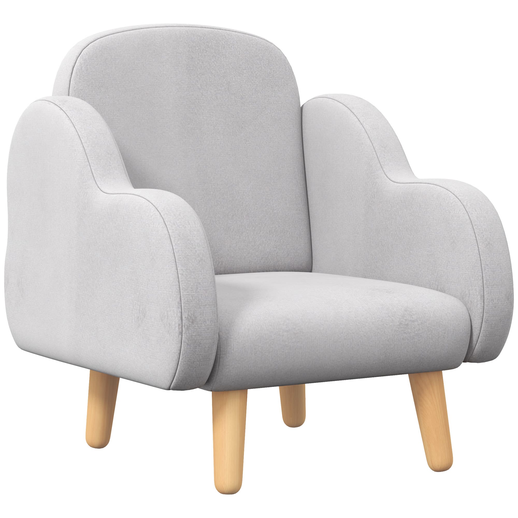 ZONEKIZ Cloud Shape Toddler Armchair, Ergonomically Designed Kids Chair, Children Playroom Mini Sofa for Relaxing, for Ages 1.5-5 Years | Aosom