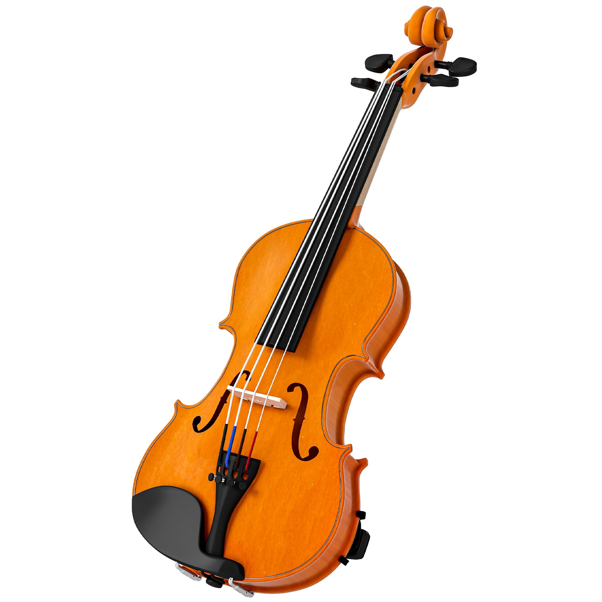 HOMCOM 4/4 Violin Set, Wooden Violin for Adults & Beginners with Lightweight Portable Case, Bow, Rosin, Bridge and Shoulder Rest, Brown | Aosom